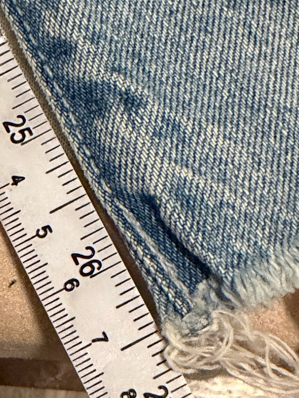 Mother Denim "Rambler Ankle Fray" Jeans Sz 25 High-Waist, Raw Hem, Two-Tone - Picture 10 of 16